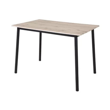 Ensemble repas table + 4 chaises MDF et métal - Le Dépôt Bailleul