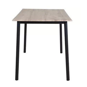 Ensemble repas table + 4 chaises MDF et métal - Le Dépôt Bailleul