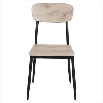 Ensemble repas table + 4 chaises MDF et métal - Le Dépôt Bailleul