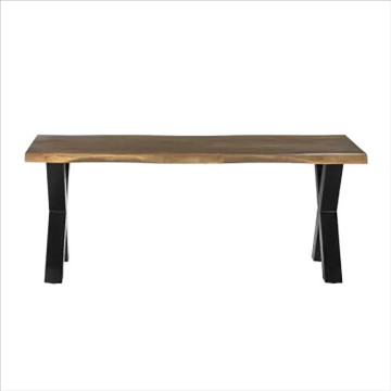 Table à manger 190 x 90 cm manguier pieds en X - Le Dépôt Bailleul