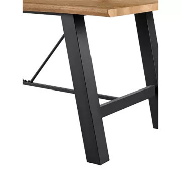 Table à manger 180 x 90 cm Indus pieds métal - Le Dépôt Bailleul