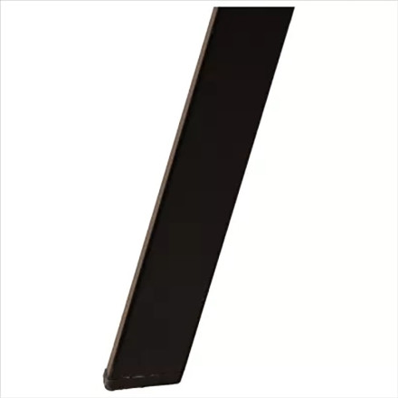 Chaise en simili marron pieds métal noir - Le Dépôt Bailleul