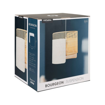 Suspension lin et cannage Bourgeon Ostaria - Le Dépôt Bailleul