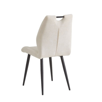 Chaise poignée tissu beige Lieve - Le Dépôt Bailleul