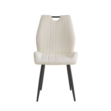 Chaise poignée tissu beige Lieve - Le Dépôt Bailleul