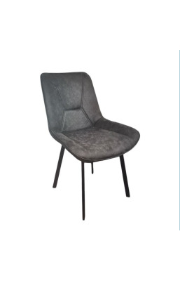Chaise PU gris foncé Robin