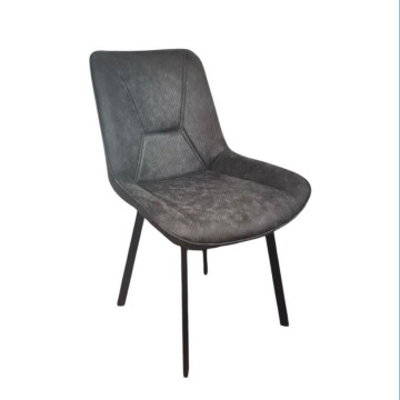 Chaise PU gris foncé Robin - Le Dépôt Bailleul
