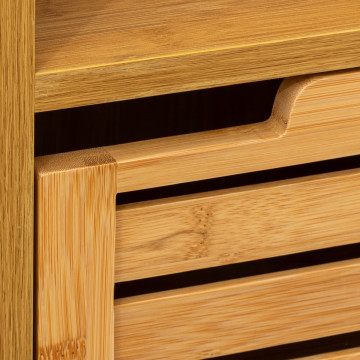 Meuble salle bain bambou Sicela - Le dépôt Bailleul