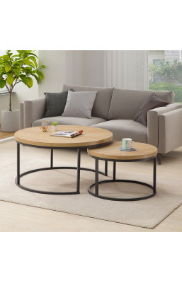 Lot de 2 tables gigognes...