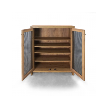 Meuble à chaussures 2 portes petit modèle Gridwood - Le Dépôt Bailleul