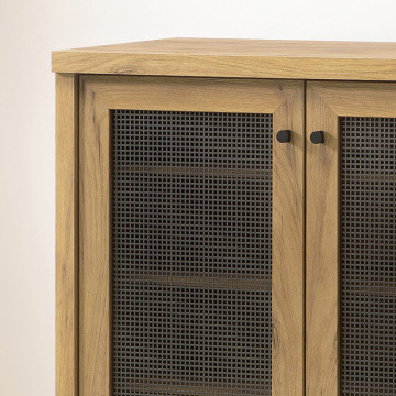 Meuble à chaussures 2 portes petit modèle Gridwood - Le Dépôt Bailleul