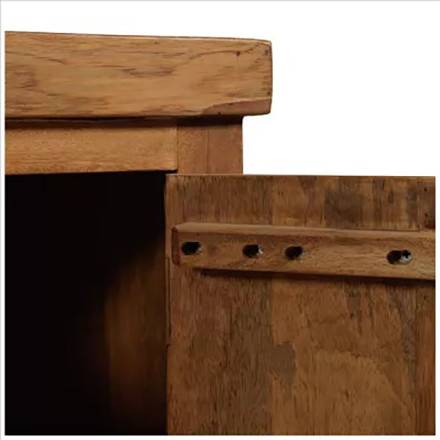 Buffet 200 cm 4 portes 2 tiroirs manguier massif Ruv - Le Dépôt Bailleul