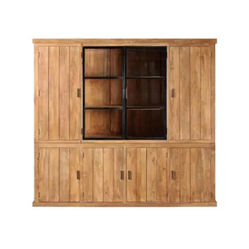 Vaisselier 6+2 portes manguier massif Ruv - Le Dépôt Bailleul