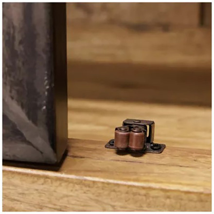 Vitrine 2+2 portes manguier massif Ruv - Le Dépôt Bailleul