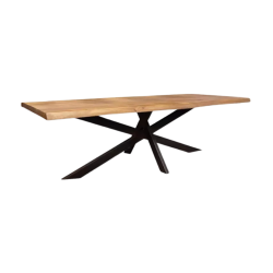 Table à manger 200 x 100 cm manguier massif Ruv - Le Dépôt Bailleul