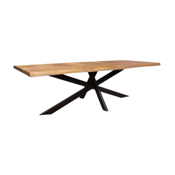 Table à manger 200 x 100 cm manguier massif Ruv - Le Dépôt Bailleul