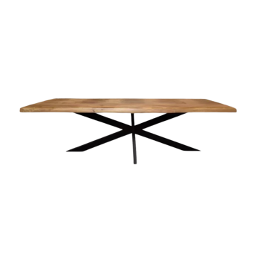 Table à manger 200 x 100 cm manguier massif Ruv - Le Dépôt Bailleul