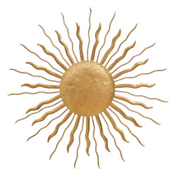 Déco murale soleil Edwige 80 cm métal doré Atmosphera - Le Dépôt Bailleul