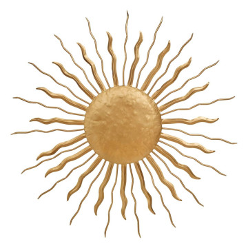 Déco murale soleil Edwige 80 cm métal doré Atmosphera - Le Dépôt Bailleul