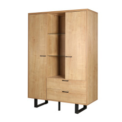 Vitrine 2 portes 2 tiroirs 3 niches Nina - Le Dépôt Bailleul