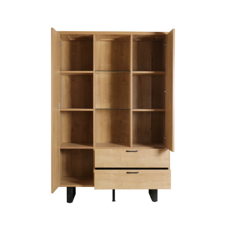 Vitrine 2 portes 2 tiroirs 3 niches Nina - Le Dépôt Bailleul