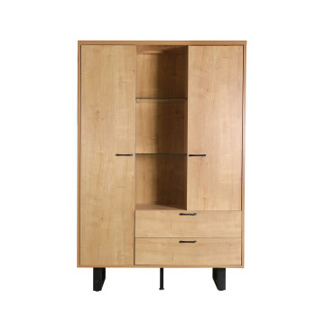 Vitrine 2 portes 2 tiroirs 3 niches Nina - Le Dépôt Bailleul