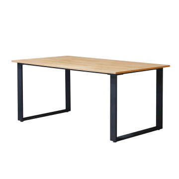 Table à manger 170 x 95 cm pieds U métal Nina - Le Dépôt Bailleul