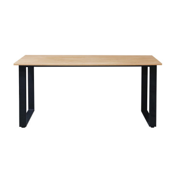 Table à manger 170 x 95 cm pieds U métal Nina - Le Dépôt Bailleul