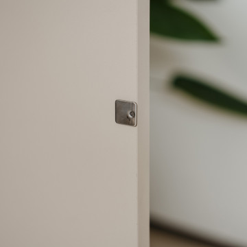 Buffet 2 portes 3 niches sable/effet bois Sinop - Le Dépôt Bailleul