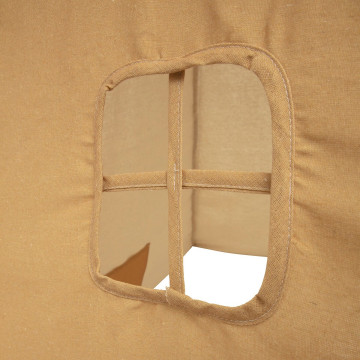 Tipi enfant ocre 160 cm avec pompons Atmosphera - Le Dépôt Bailleul.