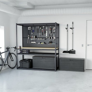 Coffre de rangement WOODY coloris gris 280 litres - Le Dépôt Bailleul