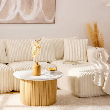 Table basse D70 Homelya effet marbre Atmosphera - Le Dépôt Bailleul