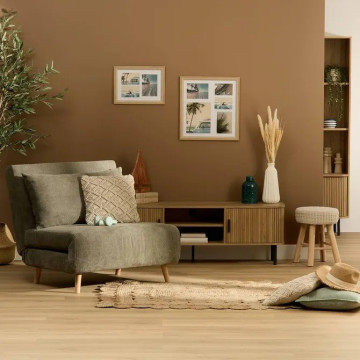 Chauffeuse clic-clac Kora vert cèdre Atmosphera - Le Dépôt Bailleul