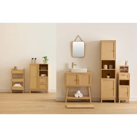 Meuble de rangement Cane 2 tiroirs 1 porte 5five - Le Dépôt Bailleul