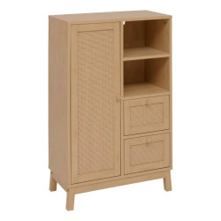 Meuble de rangement Cane 2 tiroirs 1 porte 5five - Le Dépôt Bailleul