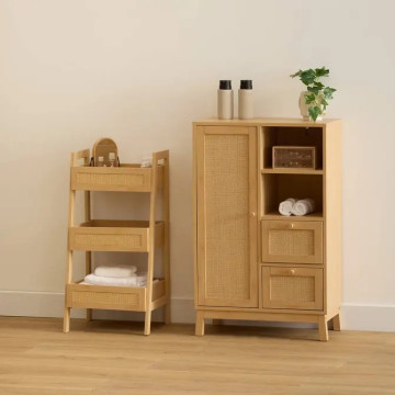 Meuble de rangement Cane 2 tiroirs 1 porte 5five - Le Dépôt Bailleul