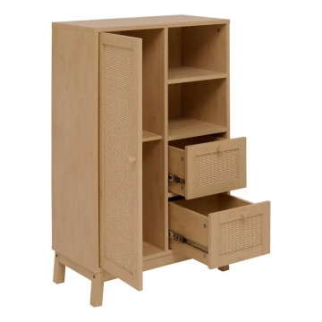 Meuble de rangement Cane 2 tiroirs 1 porte 5five - Le Dépôt Bailleul