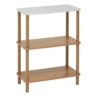 Etagère 3 niveaux plateau effet pierre Côme 5five - Le Dépôt Bailleul