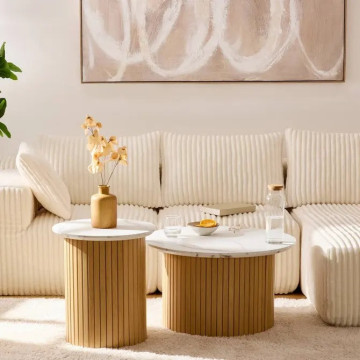 Table basse D45 Homelya effet marbre Atmosphera - Le Dépôt Bailleul