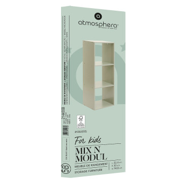 Etagère 3 cases Mix vert Atmosphera - Le Dépôt Bailleul