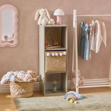 Etagère 3 cases Mix vert Atmosphera - Le Dépôt Bailleul