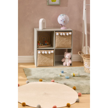 Etagère 4 cases Mix vert Atmosphera - Le Dépôt Bailleul