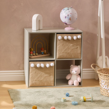 Etagère 4 cases Mix vert Atmosphera - Le Dépôt Bailleul