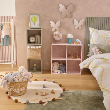 Etagère 4 cases Mix rose Atmosphera - Le Dépôt Bailleul