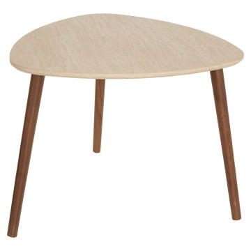 Lot de 3 tables à café Mileo effet travertin Atmosphera
