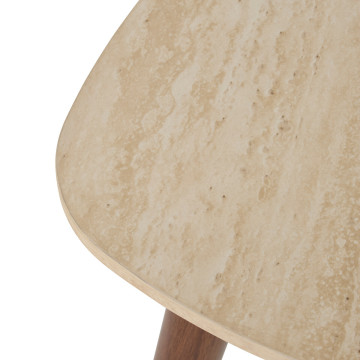 Lot de 3 tables à café Mileo effet travertin Atmosphera