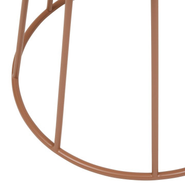 Table à café D38 cm Latte métal terracotta Atmosphera - Le Dépôt Bailleul