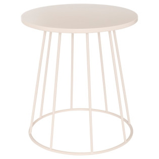 Table à café D38 cm Latte métal beige Atmosphera - Le Dépôt Bailleul