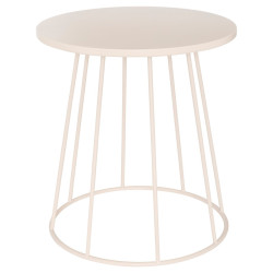 Table à café D38 cm Latte métal beige Atmosphera - Le Dépôt Bailleul