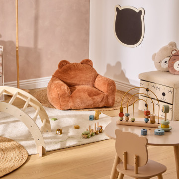 Fauteuil pour enfant Mamad ourson terracotta Atmosphera - Le Dépôt Bailleul